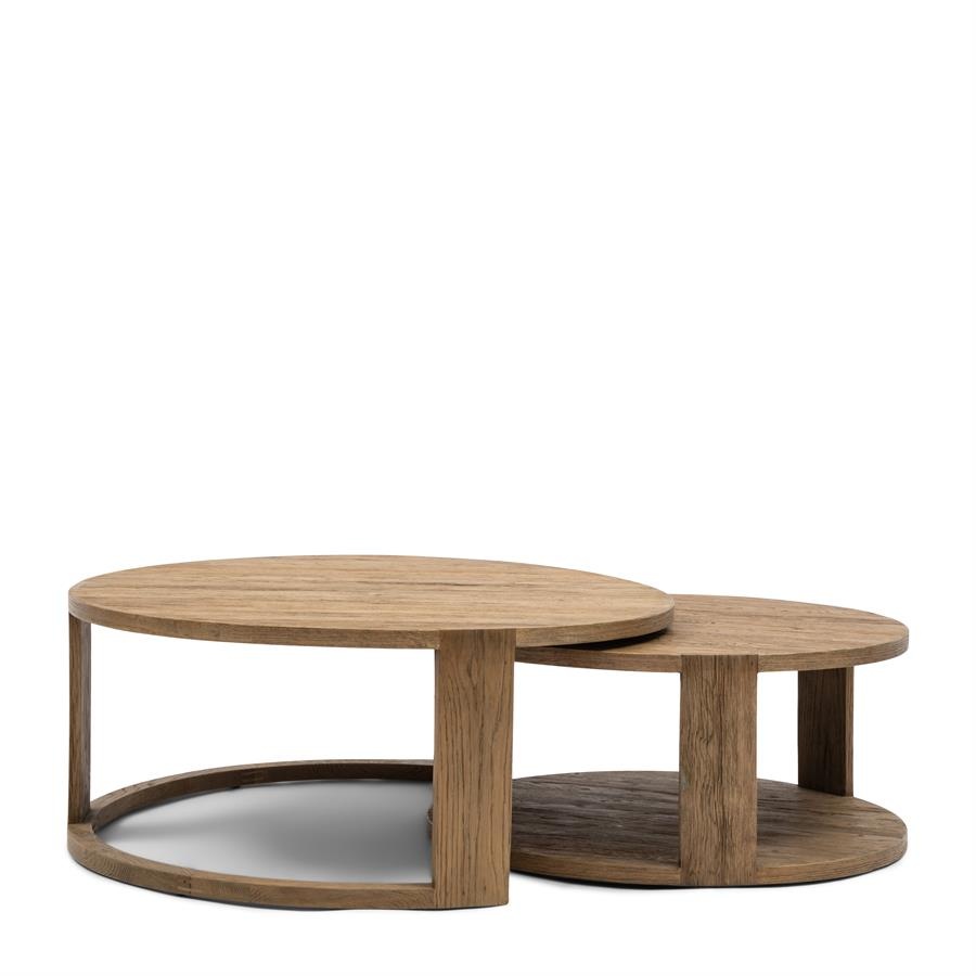 Rivièra Maison Astoria Salontafel | Set Van 2 | Eikenhout