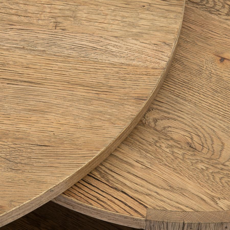 Rivièra Maison Astoria Salontafel | Set Van 2 | Eikenhout