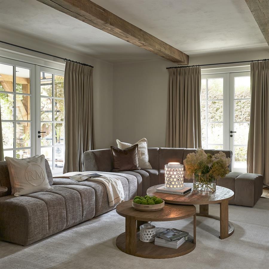 Rivièra Maison Astoria Salontafel | Set Van 2 | Eikenhout