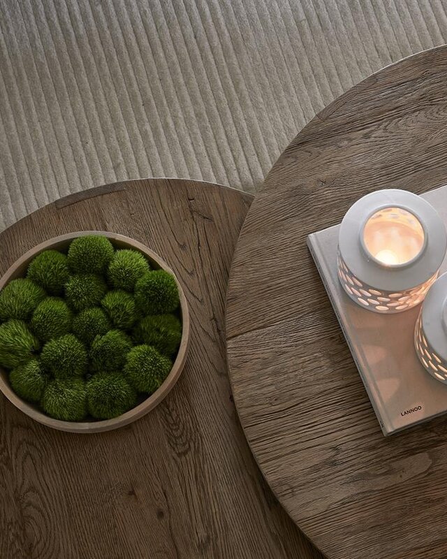 Rivièra Maison Astoria Salontafel | Set Van 2 | Eikenhout
