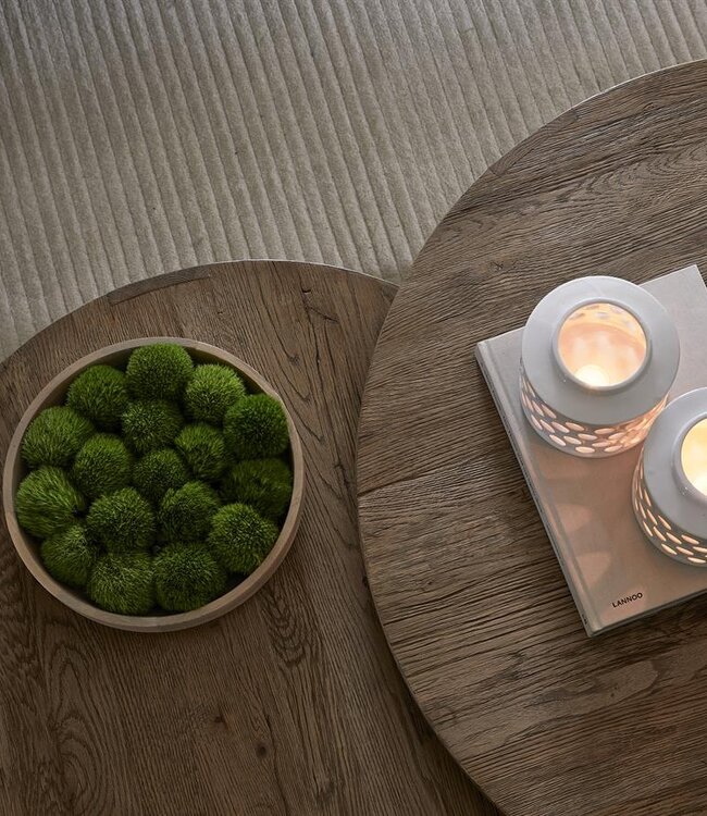 Rivièra Maison Astoria Salontafel | Set Van 2 | Eikenhout