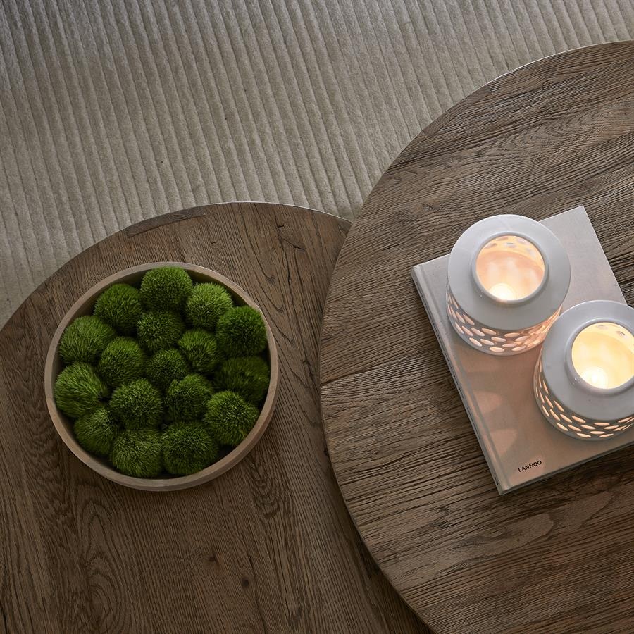 Rivièra Maison Astoria Salontafel | Set Van 2 | Eikenhout
