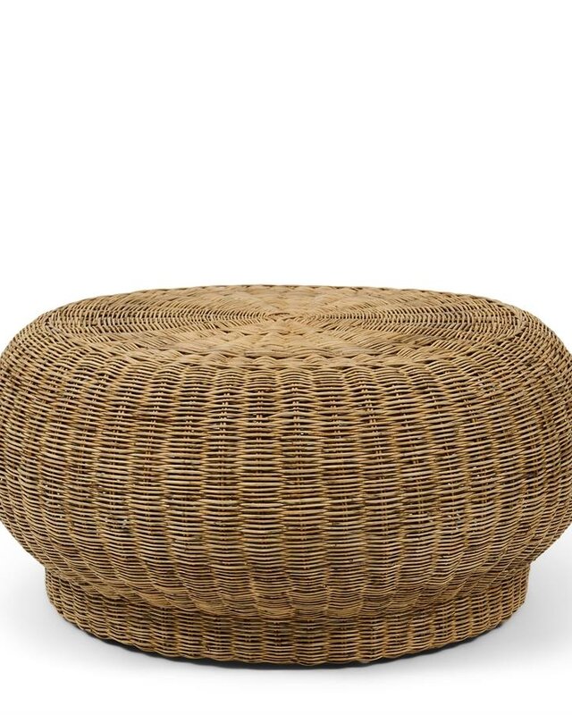 Rivièra Maison Salontafel Benoa | Rattan | H37xD80 cm
