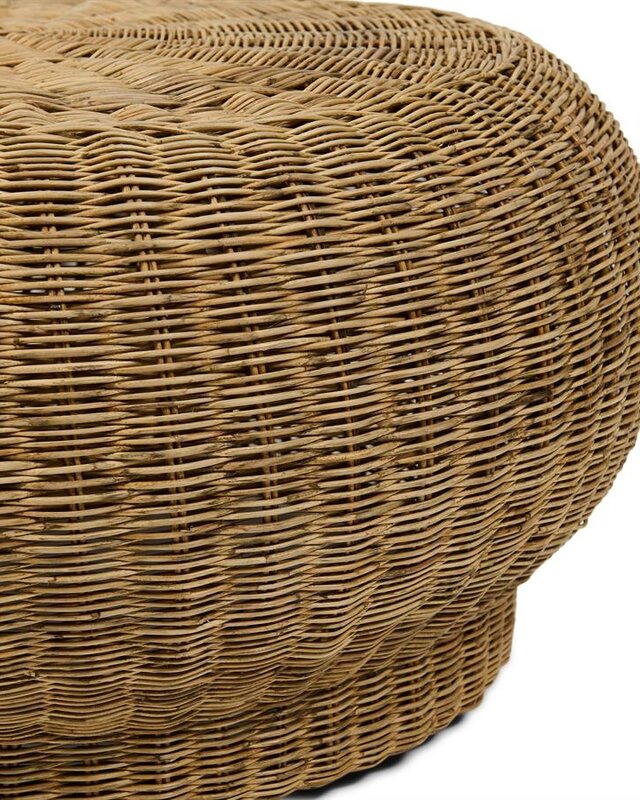 Rivièra Maison Salontafel Benoa | Rattan | H37xD80 cm