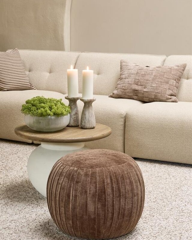 Rivièra Maison Salontafel Cala Nova | Rond | Eikenhout | D60 cm