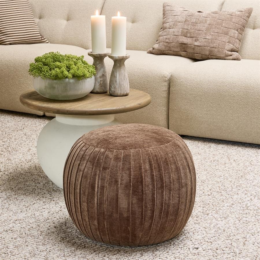 Rivièra Maison Salontafel Cala Nova | Rond | Eikenhout | D60 cm