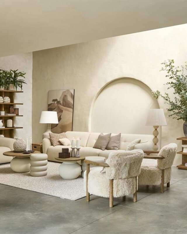 Rivièra Maison Salontafel Cala Nova | Rond | Eikenhout | D60 cm