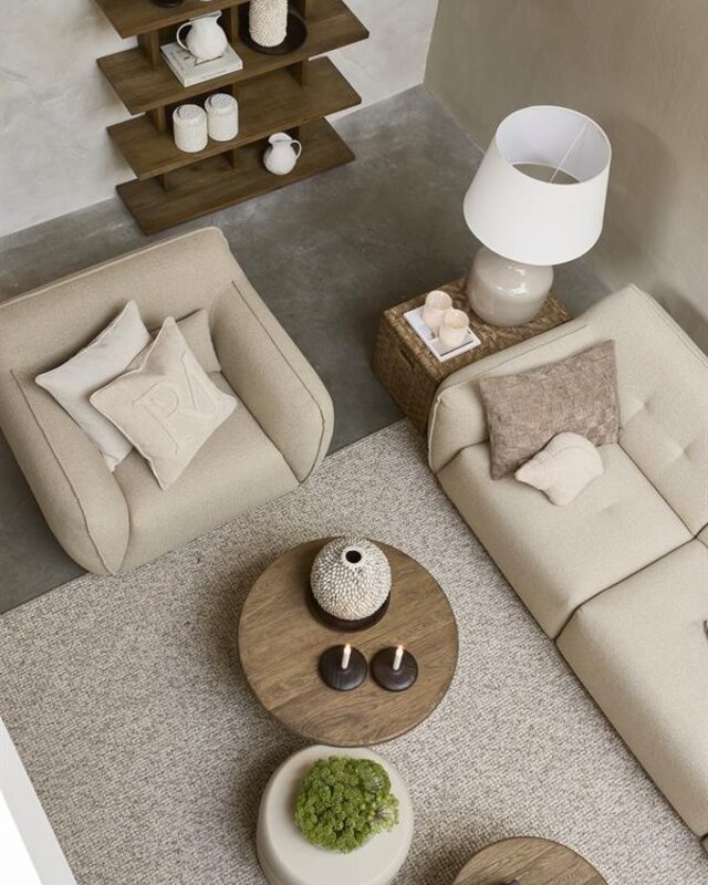 Rivièra Maison Salontafel Cala Nova | Rond | Eikenhout | D60 cm