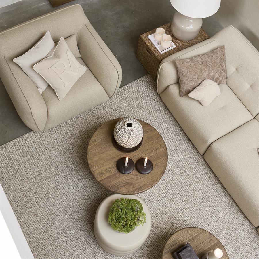 Rivièra Maison Salontafel Cala Nova | Rond | Eikenhout | D60 cm