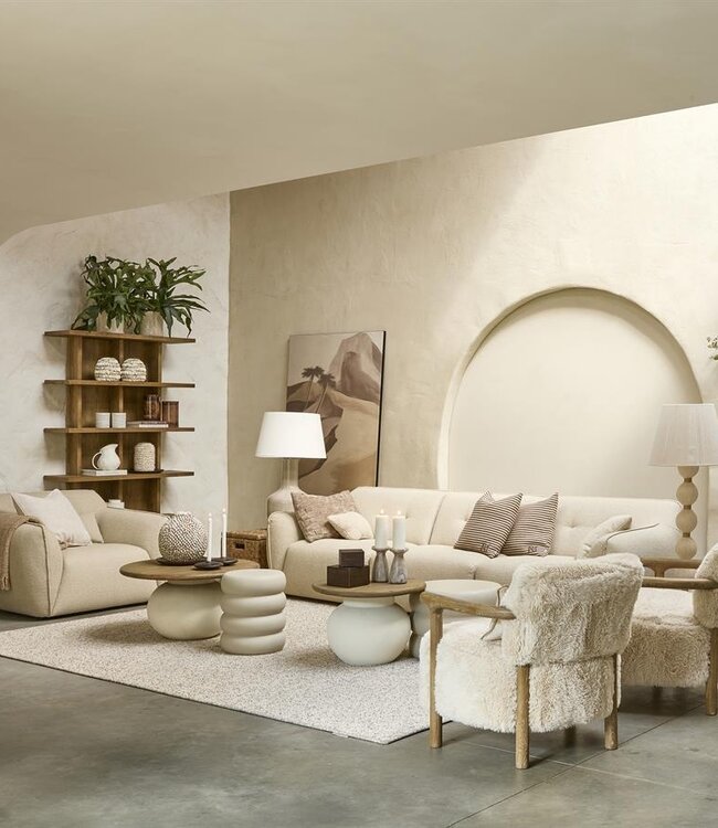 Rivièra Maison Salontafel Cala Nova | Rond | Eikenhout | D80 cm