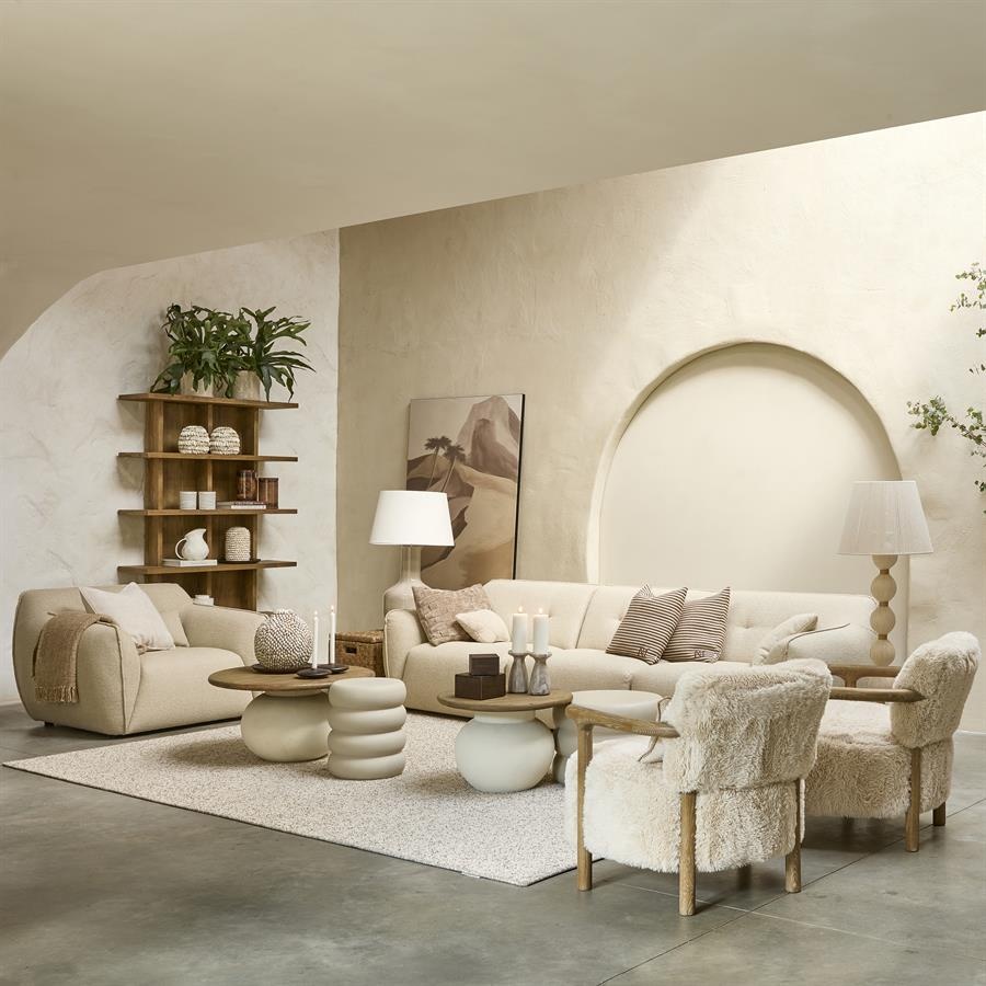 Rivièra Maison Salontafel Cala Nova | Rond | Eikenhout | D80 cm