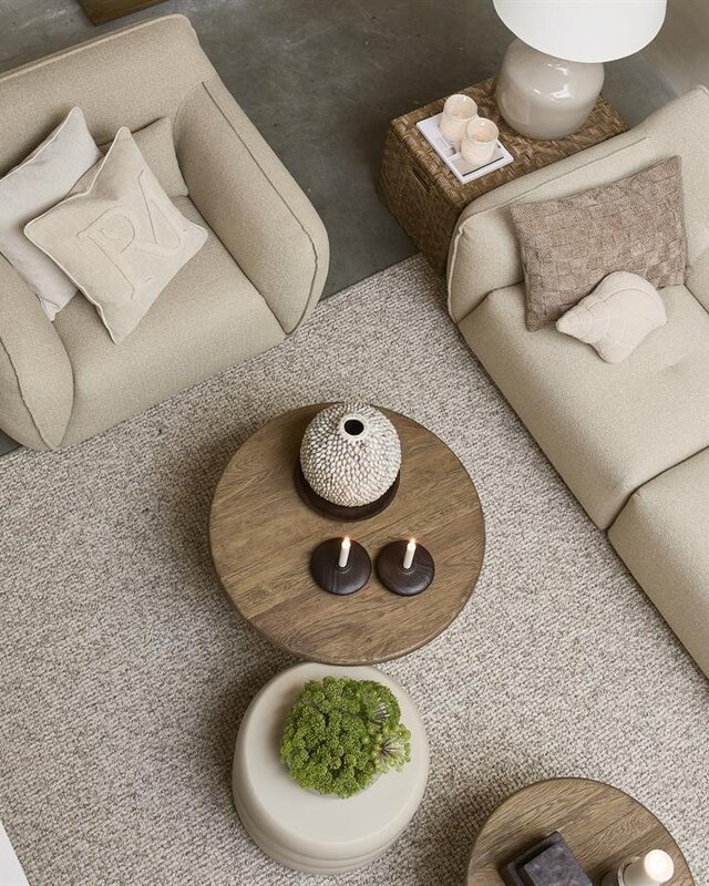 Rivièra Maison Salontafel Cala Nova | Rond | Eikenhout | D80 cm