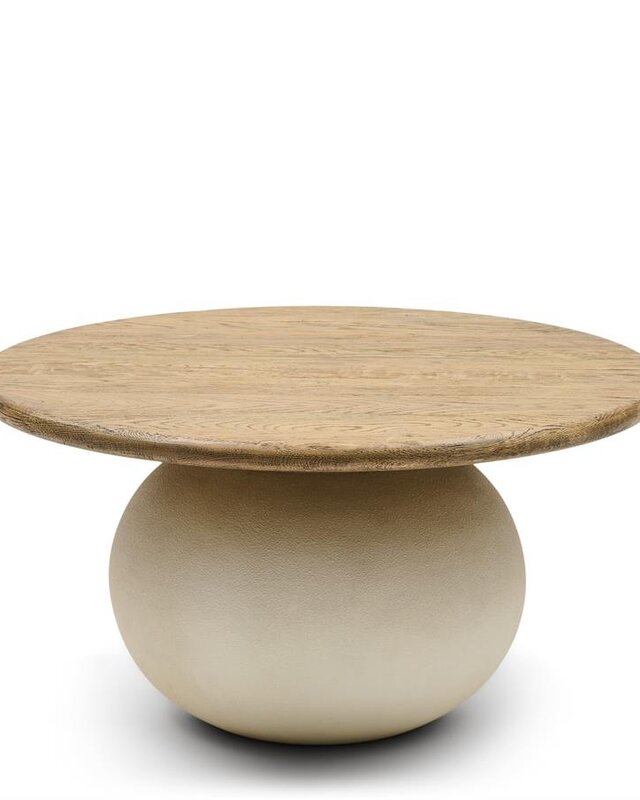 Rivièra Maison Salontafel Cala Nova | Rond | Eikenhout | D80 cm