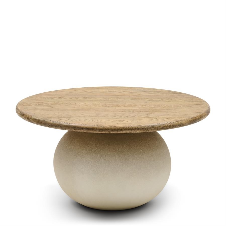Rivièra Maison Salontafel Cala Nova | Rond | Eikenhout | D80 cm