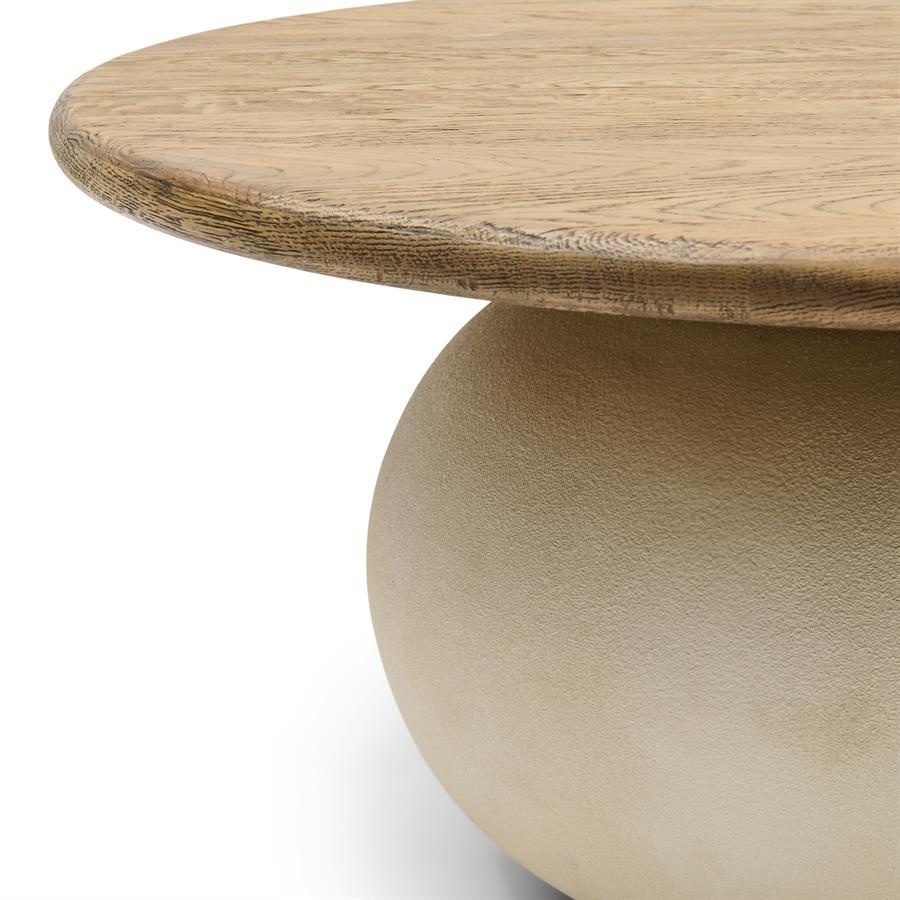 Rivièra Maison Salontafel Cala Nova | Rond | Eikenhout | D80 cm