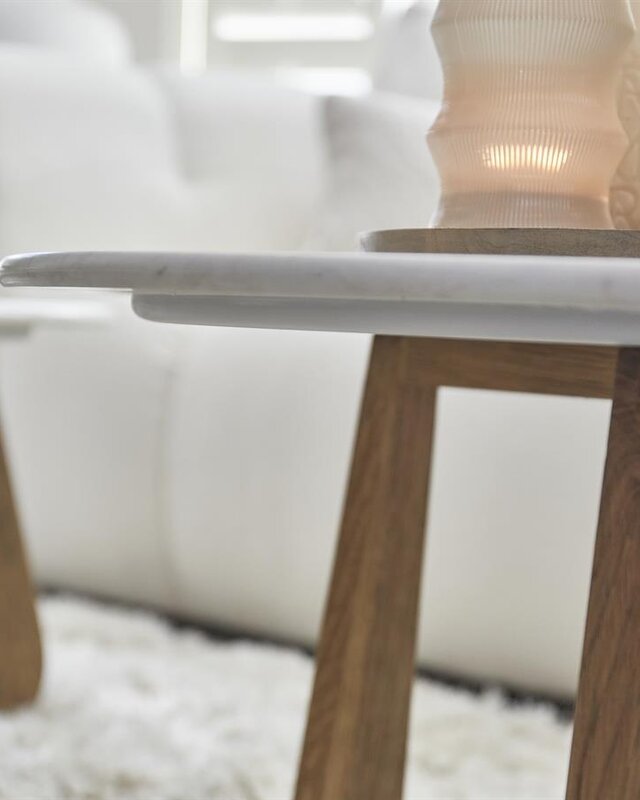 Rivièra Maison Salontafel Casone Rond | Marmer | D90 cm