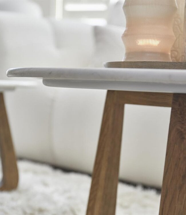 Rivièra Maison Salontafel Casone Rond | Marmer | D90 cm