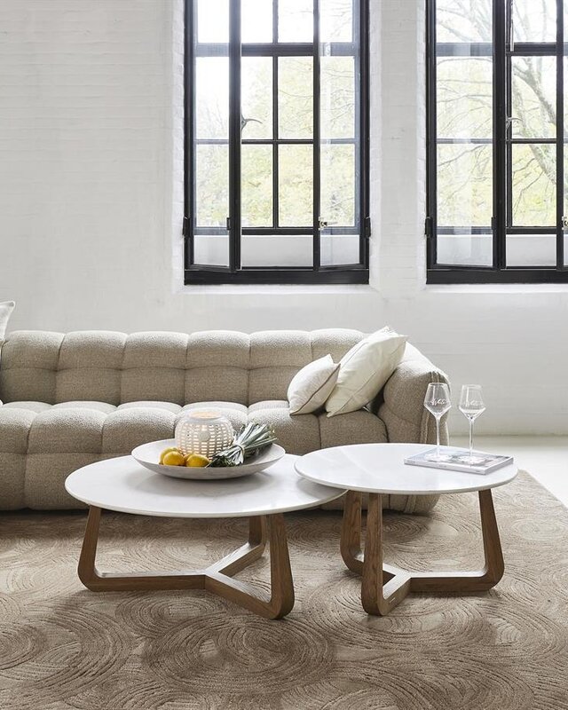 Rivièra Maison Salontafel Casone Rond | Marmer | D90 cm