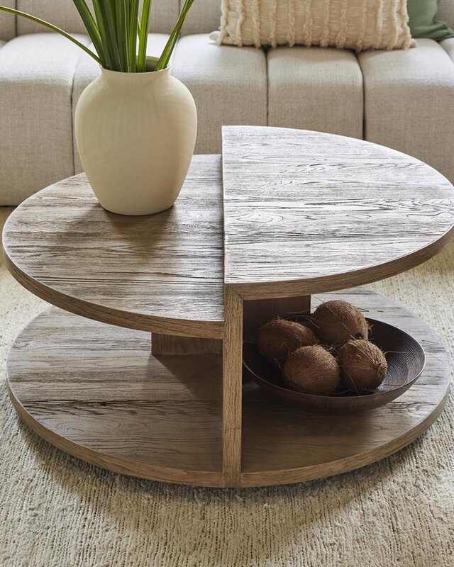 Rivièra Maison Salontafel Del Rey | Eikenhout | 90 cm