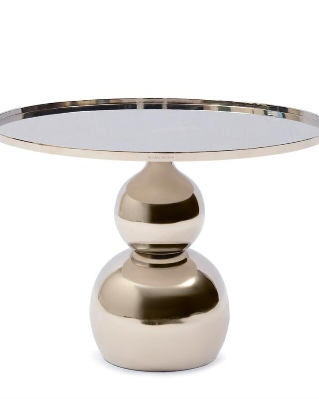 Rivièra Maison Salontafel Élysée | Rond | Aluminium | 60 cm