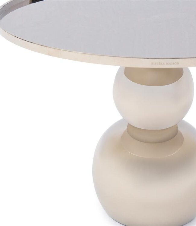 Rivièra Maison Salontafel Élysée | Rond | Aluminium | 60 cm