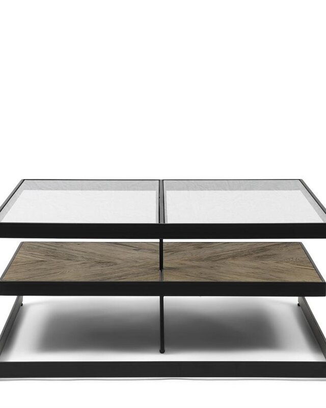 Rivièra Maison Salontafel Graydon | Eikenhout | 90x90 cm