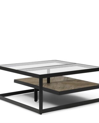 Rivièra Maison Salontafel Graydon | Eikenhout | 90x90 cm