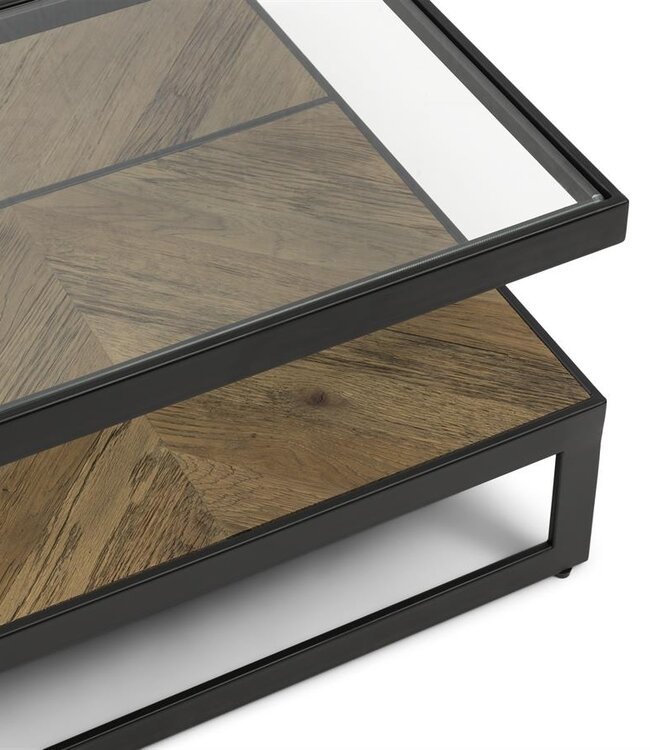Rivièra Maison Salontafel Graydon | Eikenhout | 90x90 cm