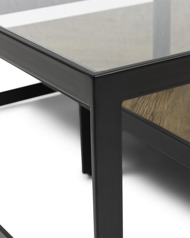Rivièra Maison Salontafel Graydon | Eikenhout | 90x90 cm