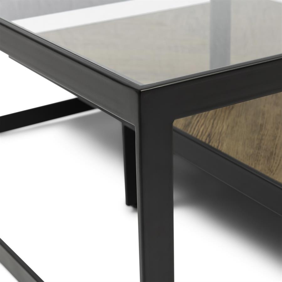Rivièra Maison Salontafel Graydon | Eikenhout | 90x90 cm