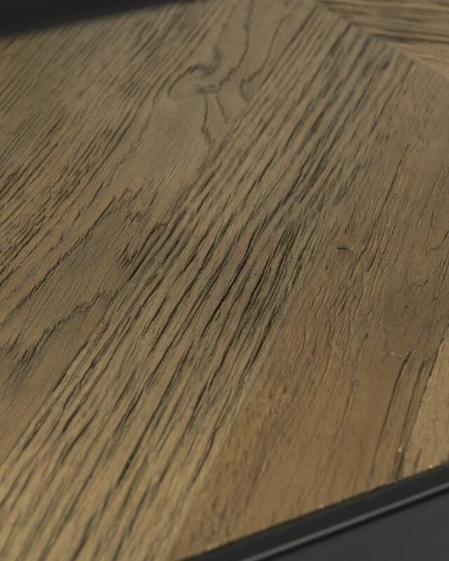 Rivièra Maison Salontafel Graydon | Eikenhout | 90x90 cm