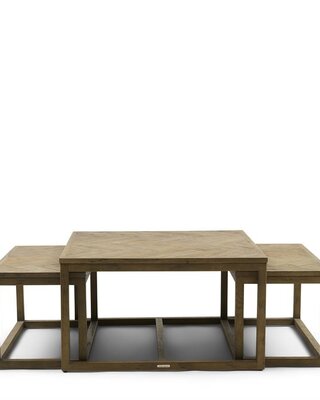 Rivièra Maison Salontafel Harbour Island | Set Van 3 | Eikenhout
