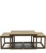 Rivièra Maison Salontafel Harbour Island  | Set Van 3 | Eikenhout