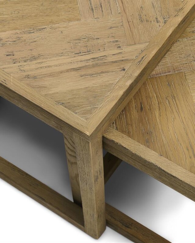Rivièra Maison Salontafel Harbour Island  | Set Van 3 | Eikenhout