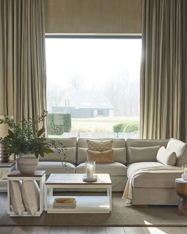 Rivièra Maison Salontafel Lake House | Eikenhout | 90x90 cm