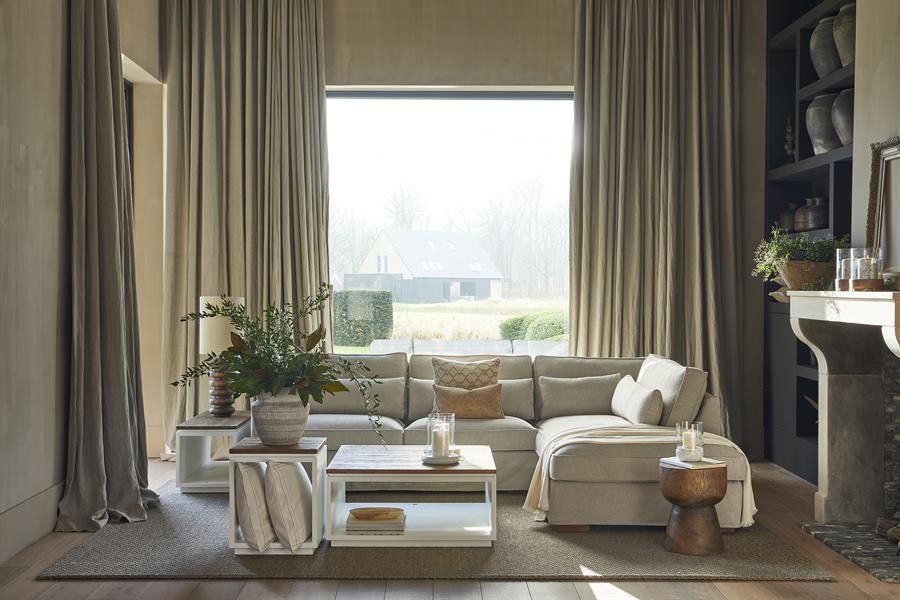 Rivièra Maison Salontafel Lake House | Eikenhout | 90x90 cm
