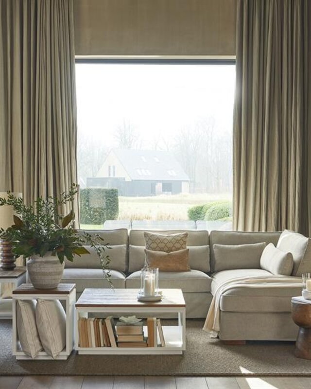 Rivièra Maison Salontafel Lake House | Eikenhout | 90x90 cm