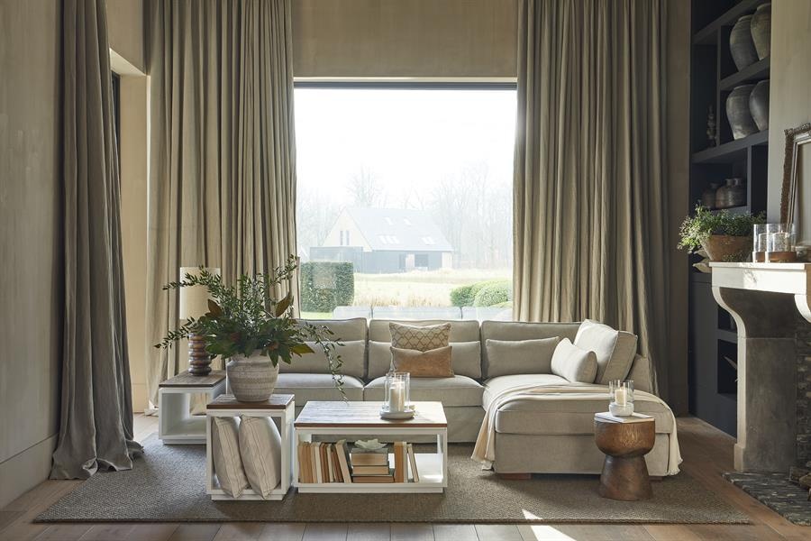 Rivièra Maison Salontafel Lake House | Eikenhout | 90x90 cm