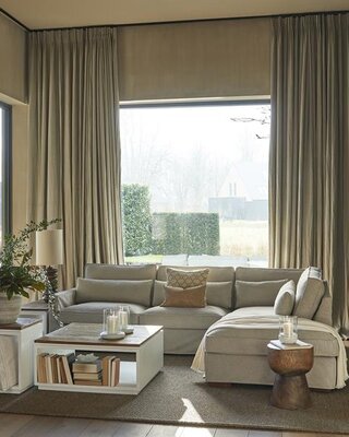 Rivièra Maison Salontafel Lake House | Eikenhout | 90x90 cm