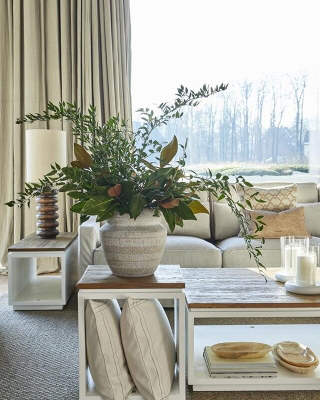 Rivièra Maison Salontafel Lake House | Eikenhout | 90x90 cm