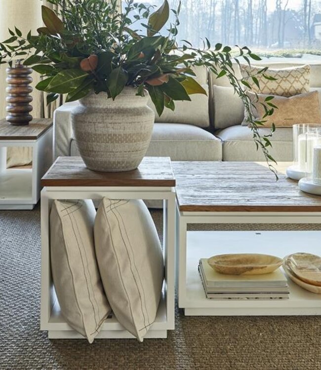 Rivièra Maison Salontafel Lake House | Eikenhout | 90x90 cm
