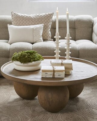 Rivièra Maison Salontafel Rockefeller | Eikenhout | 100 cm