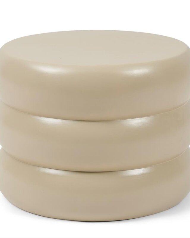 Rivièra Maison Rose Tower Salontafel | Warm Beige | H40 x D50 cm