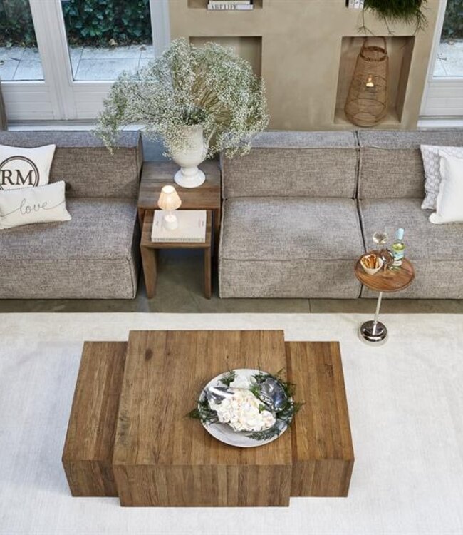 Rivièra Maison Sant Mateu Salontafel | Set Van 3 | Eikenhout