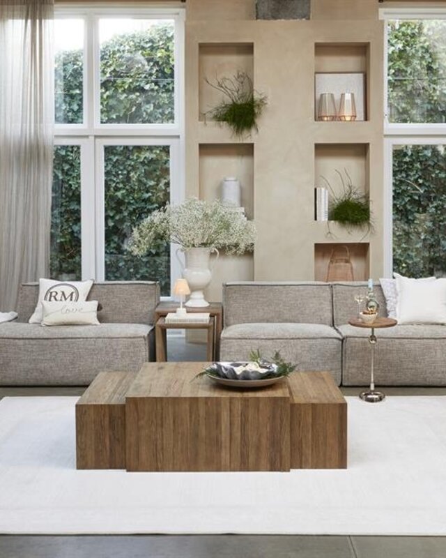 Rivièra Maison Sant Mateu Salontafel | Set Van 3 | Eikenhout