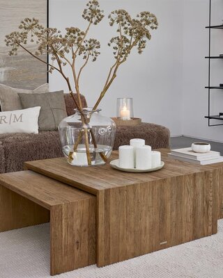 Rivièra Maison Sant Mateu Salontafel | Set Van 3 | Eikenhout