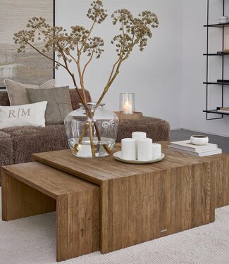 Rivièra Maison Sant Mateu Salontafel | Set Van 3 | Eikenhout