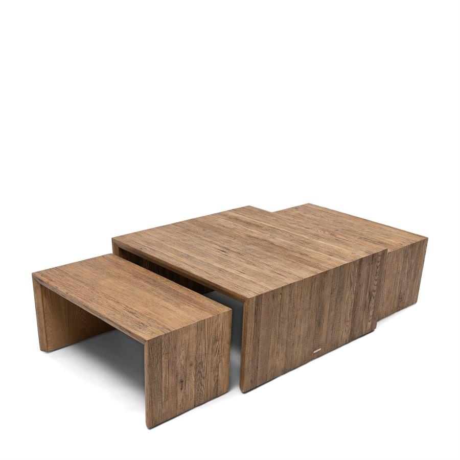 Rivièra Maison Sant Mateu Salontafel | Set Van 3 | Eikenhout