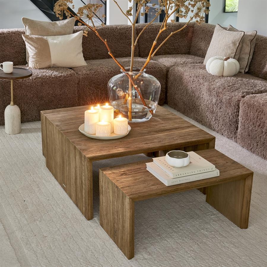 Rivièra Maison Sant Mateu Salontafel | Set Van 3 | Eikenhout