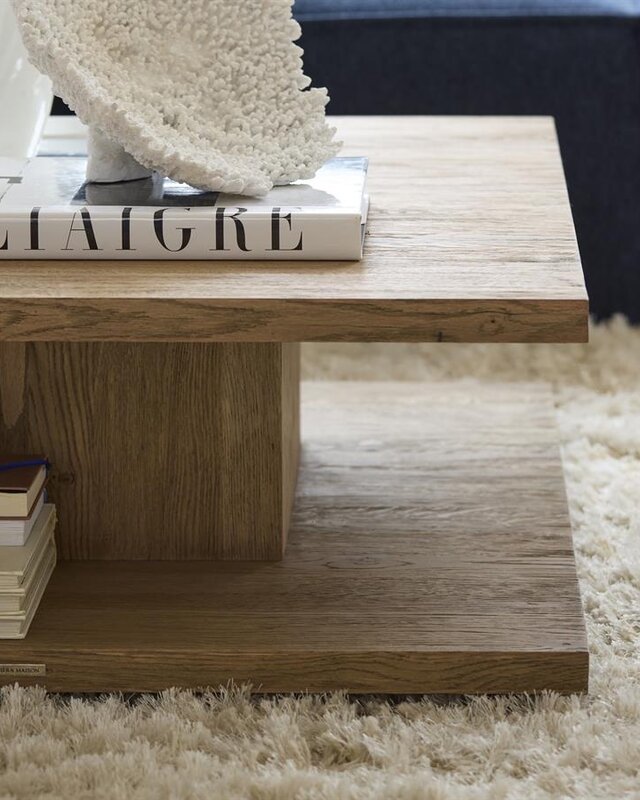 Rivièra Maison Vermont Salontafel | Eikenhout | H45 x B90 x D90 cm